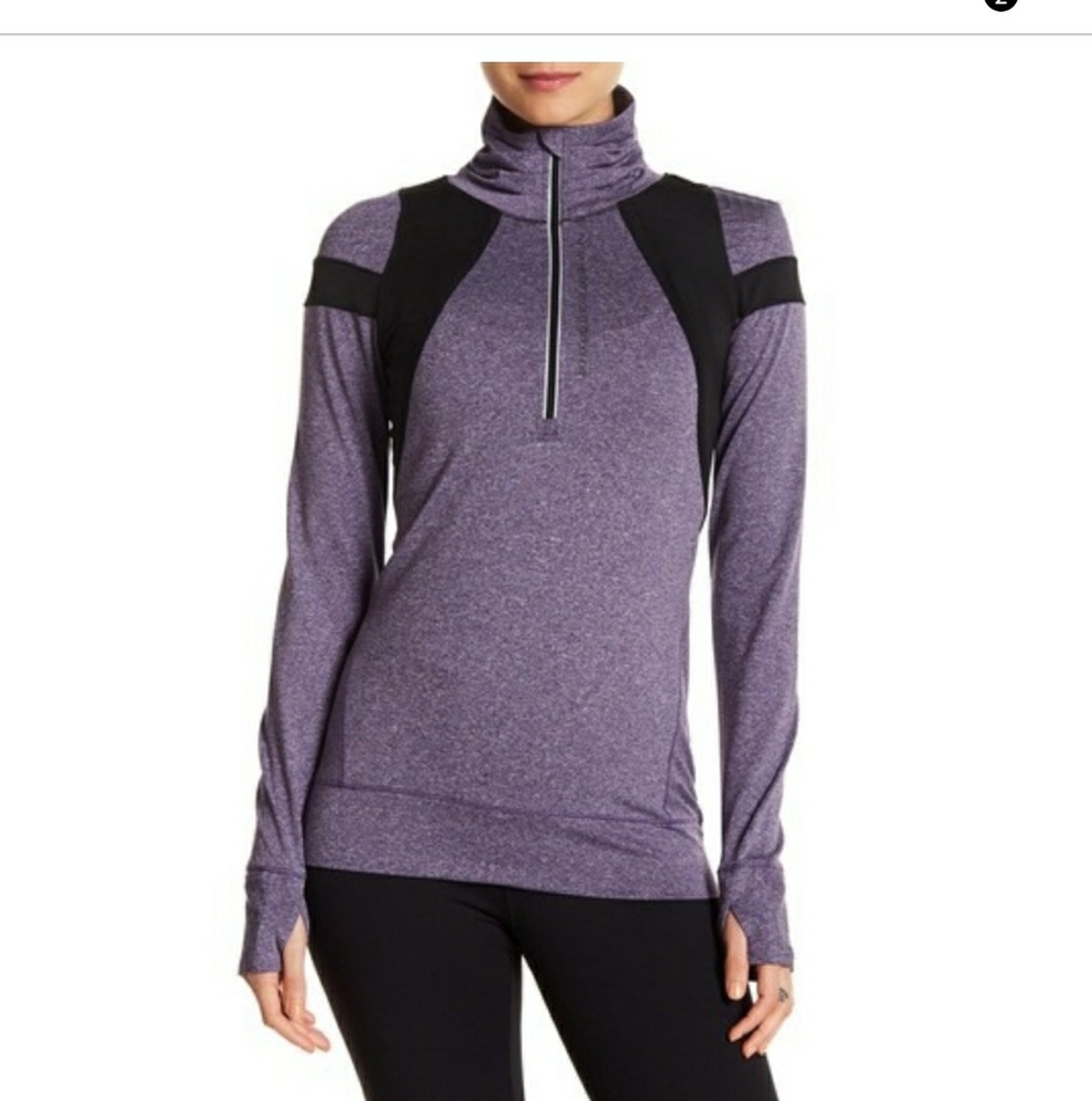 HPE heathered stretch pullover